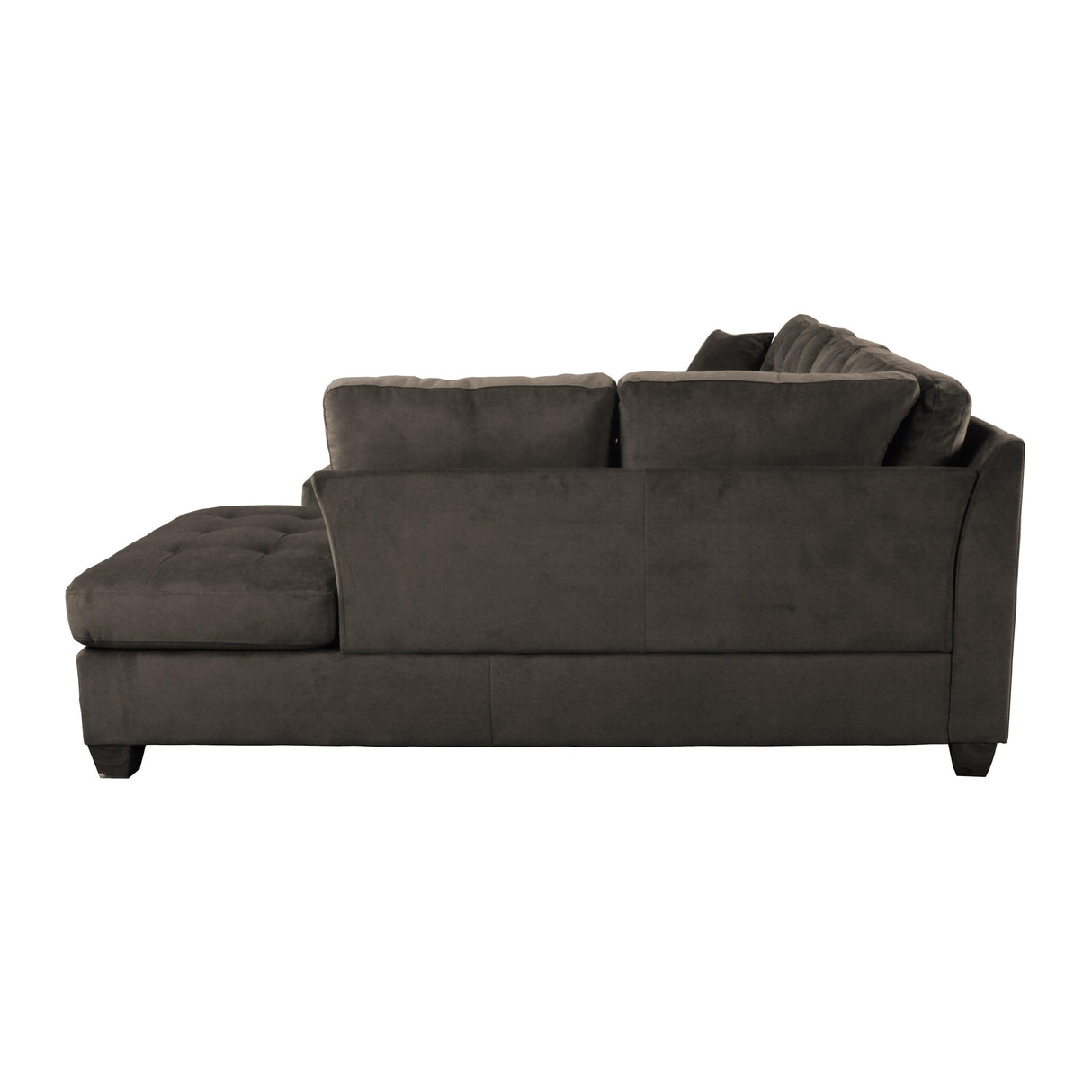 Emilio Chocolate Reversible Sectional by Homelegance at Eve Furniture