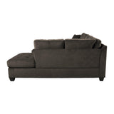 Emilio Chocolate Reversible Sectional by Homelegance at Eve Furniture