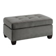 Emilio Taupe Ottoman by Homelegance at Eve Furniture