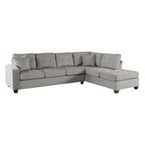 Emilio Taupe Reversible Sectional by Homelegance at Eve Furniture