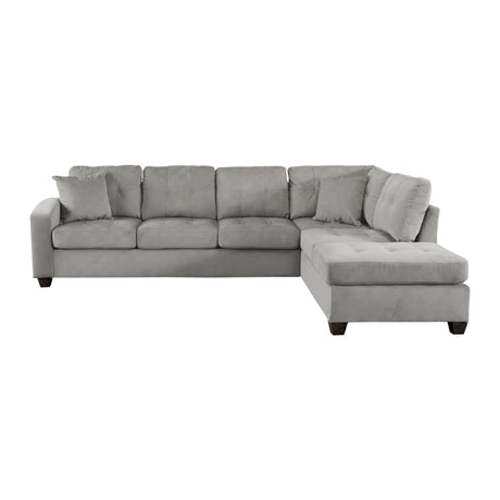 Emilio Taupe Reversible Sectional by Homelegance at Eve Furniture
