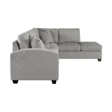 Emilio Taupe Reversible Sectional by Homelegance at Eve Furniture