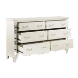 Ever Champagne Mirrored Dresser by Homelegance at Eve Furniture