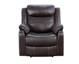 Yerba Brown Microfiber Lay Flat Reclining Chair