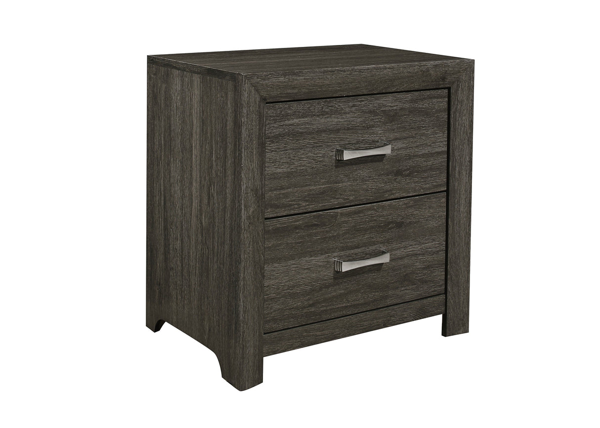 Edina Dark Gray Nightstand