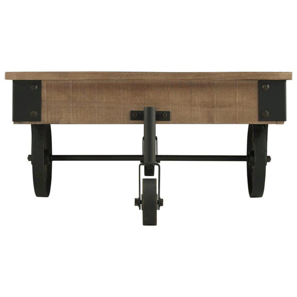 Factory Rustic Brown Cocktail Table by Homelegance at Eve Furniture