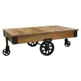 Factory Rustic Brown Cocktail Table by Homelegance at Eve Furniture