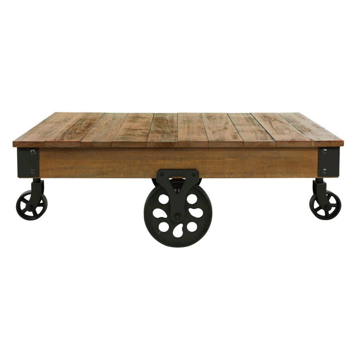 Factory Rustic Brown Cocktail Table by Homelegance at Eve Furniture