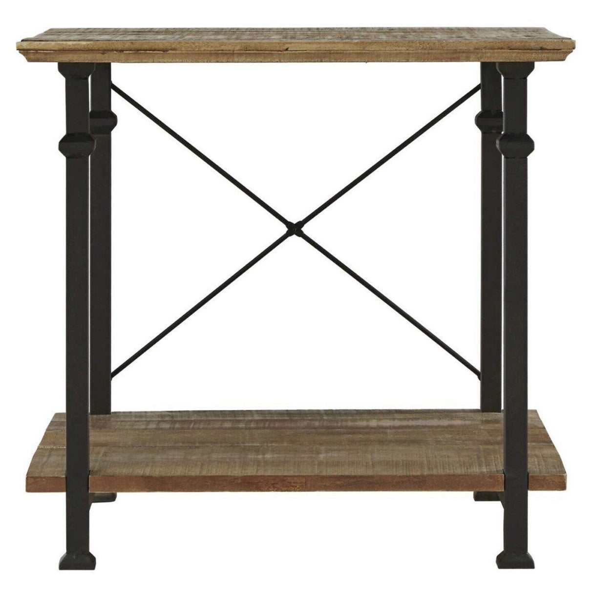 Factory Rustic Poplar End Table by Homelegance at Eve Furniture