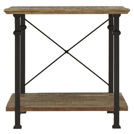 Factory Rustic Poplar End Table by Homelegance at Eve Furniture