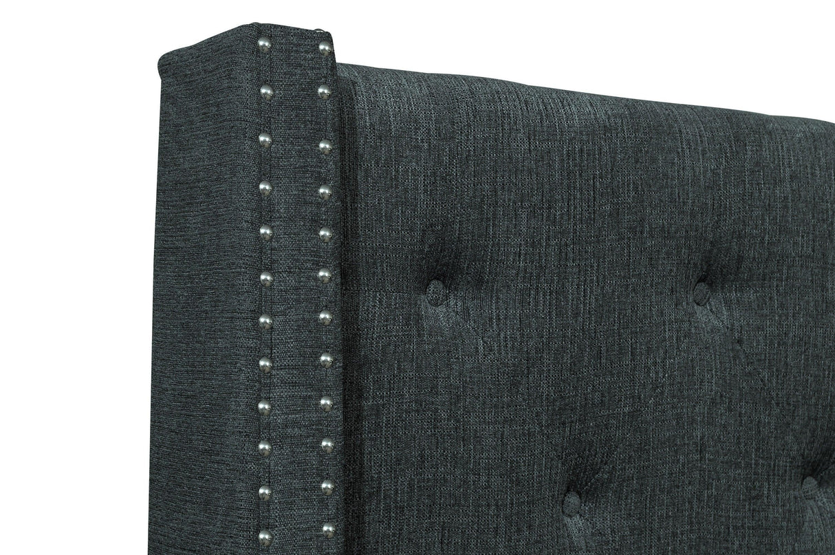 Fairborn Gray Full Upholstered Storage Platform Bed by Homelegance at Eve Furniture