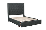 Fairborn Gray Queen Upholstered Storage Platform Bed by Homelegance at Eve Furniture