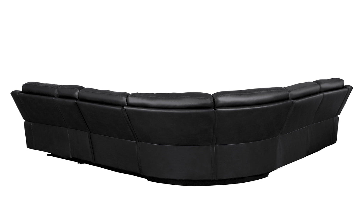 Falun Brown 6-Piece Modular Power Reclining Sectional by Homelegance at Eve Furniture