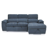 Ferriday Blue Storage Sleeper Sectional by Homelegance at Eve Furniture