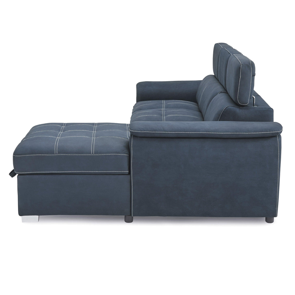 Ferriday Blue Storage Sleeper Sectional by Homelegance at Eve Furniture