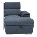 Ferriday Blue Storage Sleeper Sectional by Homelegance at Eve Furniture