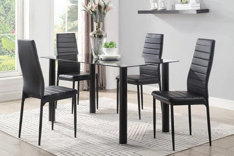 Florian Black Dining Table by Homelegance at Eve Furniture