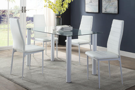 Florian White Dining Set by Homelegance at Eve Furniture