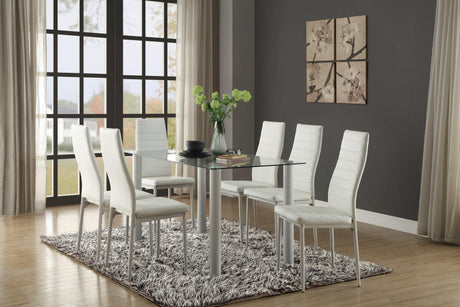Florian White Dining Set by Homelegance at Eve Furniture