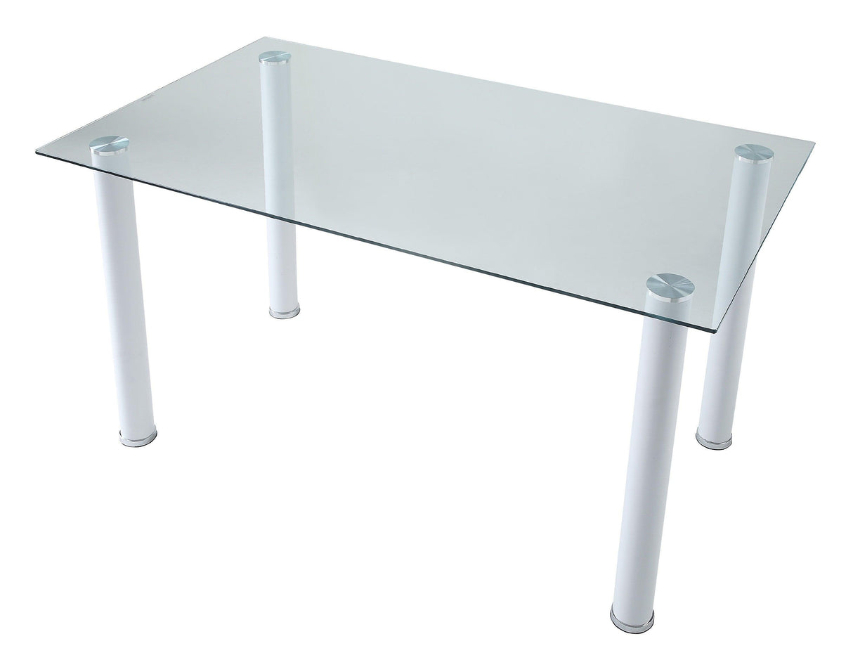 Florian White Dining Table by Homelegance at Eve Furniture