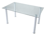 Florian White Dining Table by Homelegance at Eve Furniture