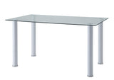 Florian White Dining Table by Homelegance at Eve Furniture