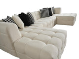 Florida Cream/White Sectional by New Era Innovations at Eve Furniture