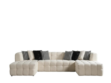 Florida Cream/White Sectional by New Era Innovations at Eve Furniture