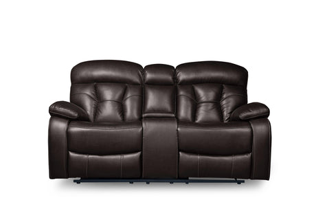 Floyd Brown Power Double Reclining Loveseat by Homelegance at Eve Furniture