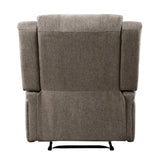 Foxcroft Brown Chenille Power Reclining Chair by Homelegance at Eve Furniture
