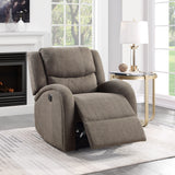 Foxcroft Brown Chenille Power Reclining Chair by Homelegance at Eve Furniture