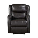 Foxcroft Brown Faux Leather Power Reclining Chair by Homelegance at Eve Furniture
