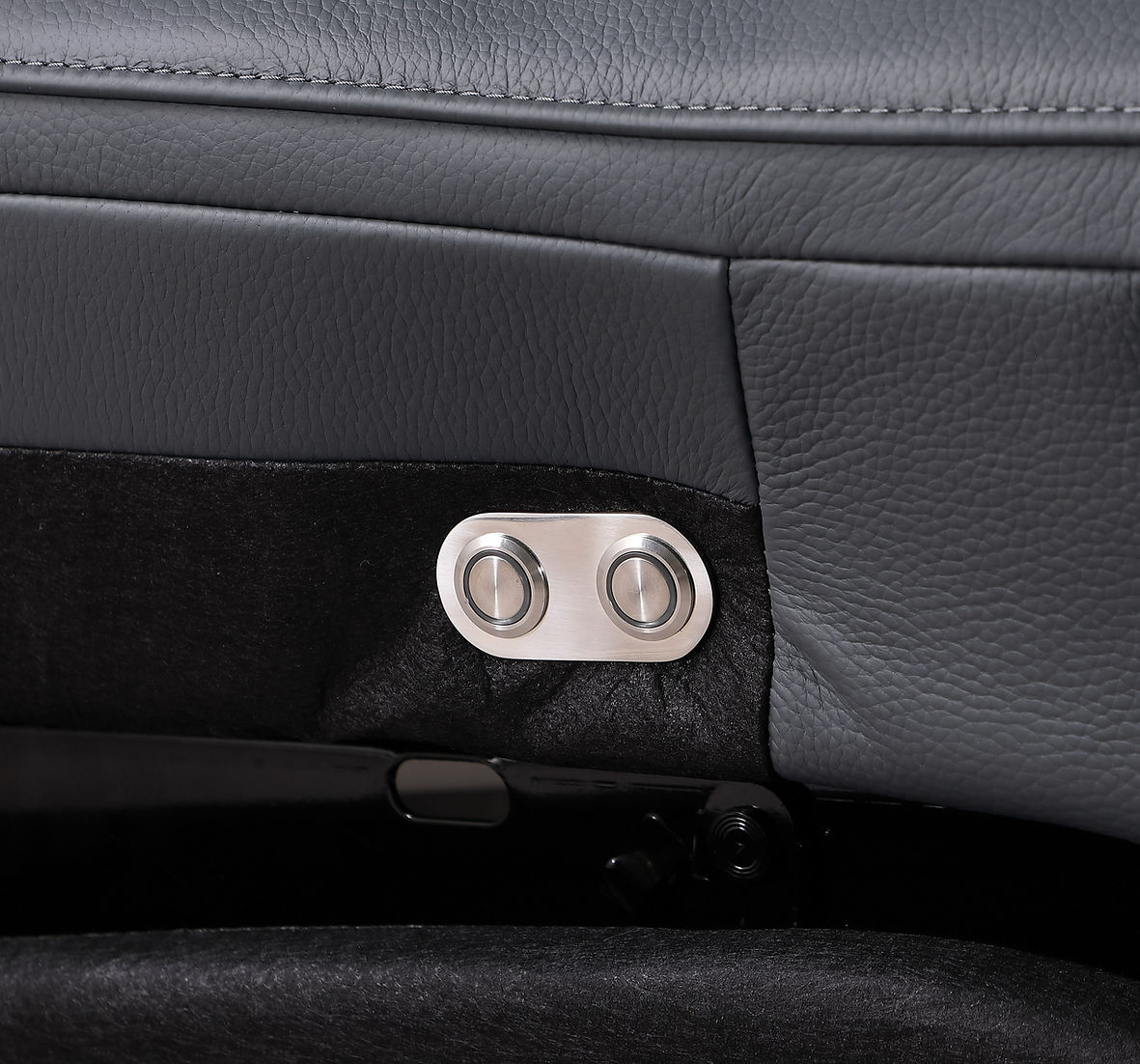 Franco Dark Grey 7-piece 3 Power Reclining Sectional by New Era Innovations at Eve Furniture