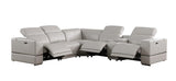 Franco Light Grey 6-Piece 2 Power Reclining Sectional by New Era Innovations at Eve Furniture