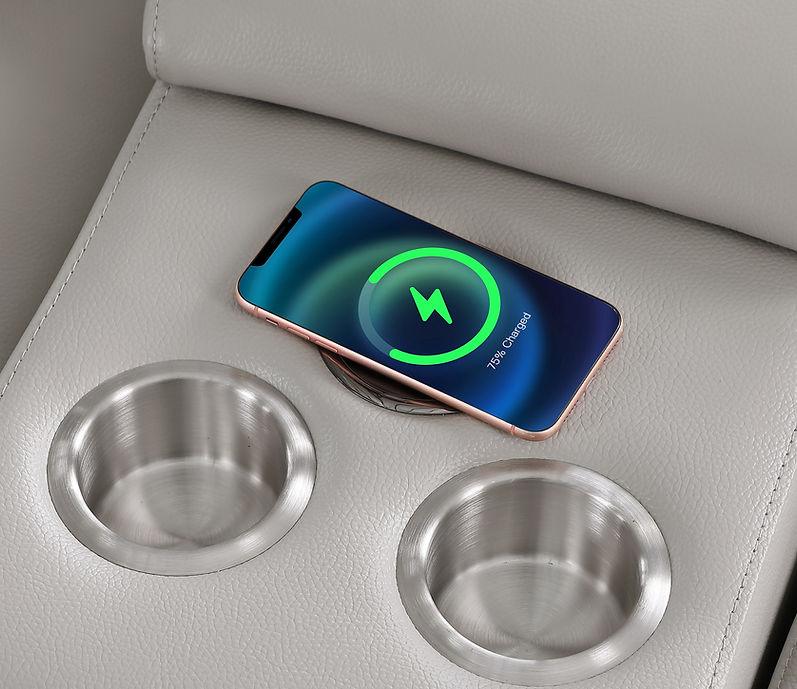 Franco Light Grey 6-Piece 2 Power Reclining Sectional by New Era Innovations at Eve Furniture