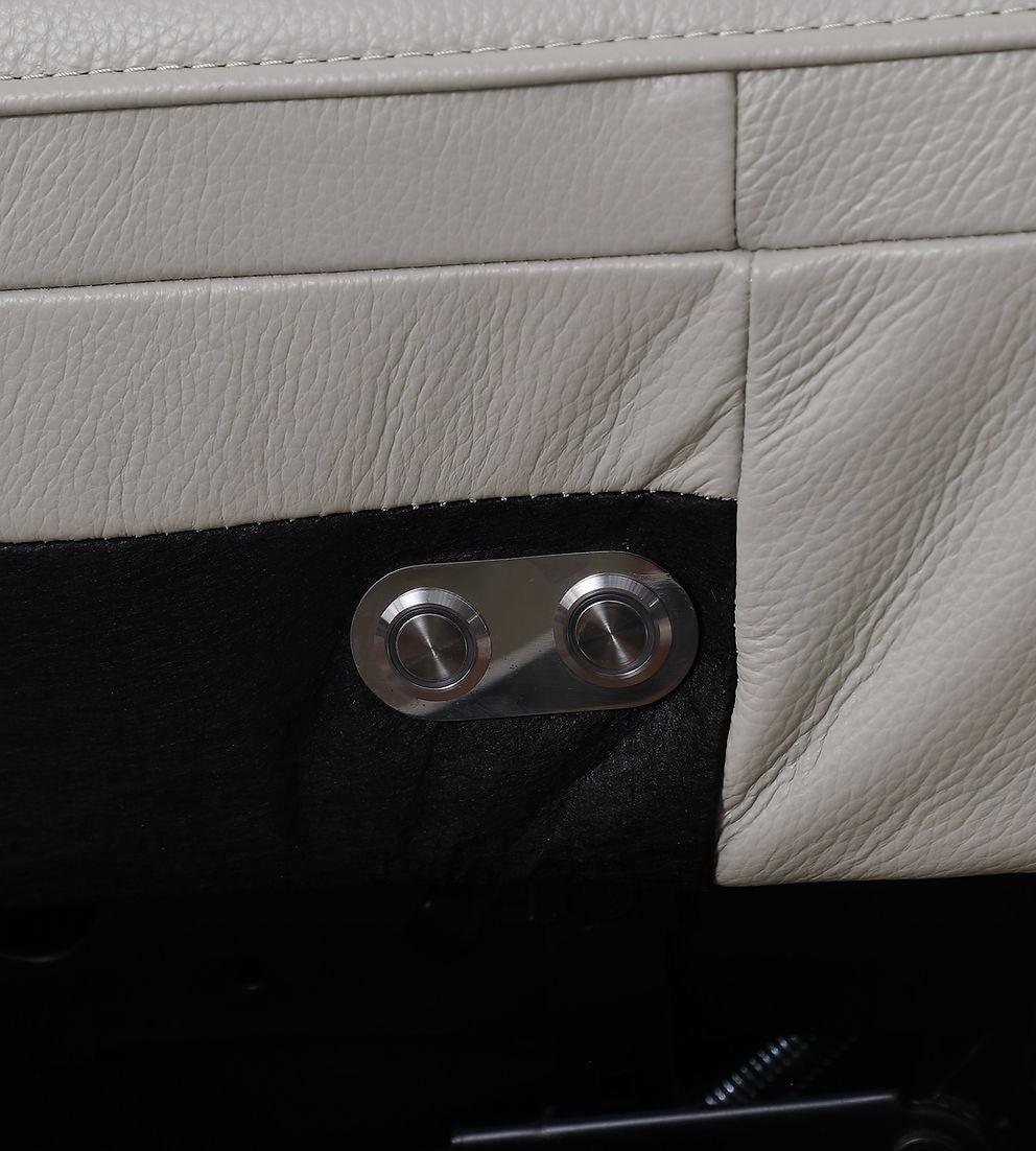 Franco Light Grey 7-Piece 3 Power Reclining Sectional by New Era Innovations at Eve Furniture