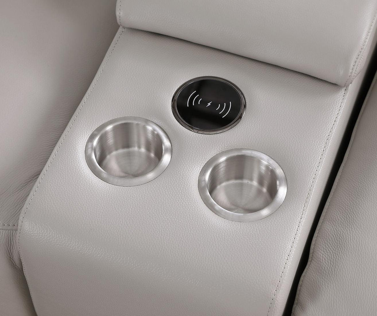 Franco Light Grey 7-Piece 3 Power Reclining Sectional by New Era Innovations at Eve Furniture