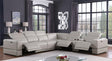 Franco Light Grey 7-Piece 3 Power Reclining Sectional by New Era Innovations at Eve Furniture