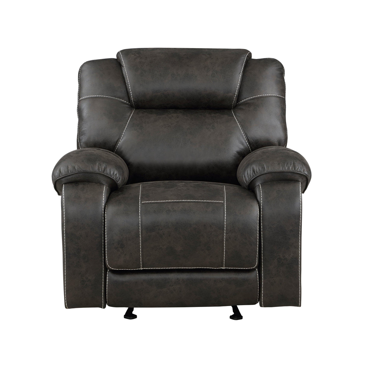 Gainesville Chocolate Glider Reclining Chair by Homelegance at Eve Furniture