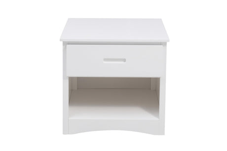 Galen White Nightstand by Homelegance at Eve Furniture