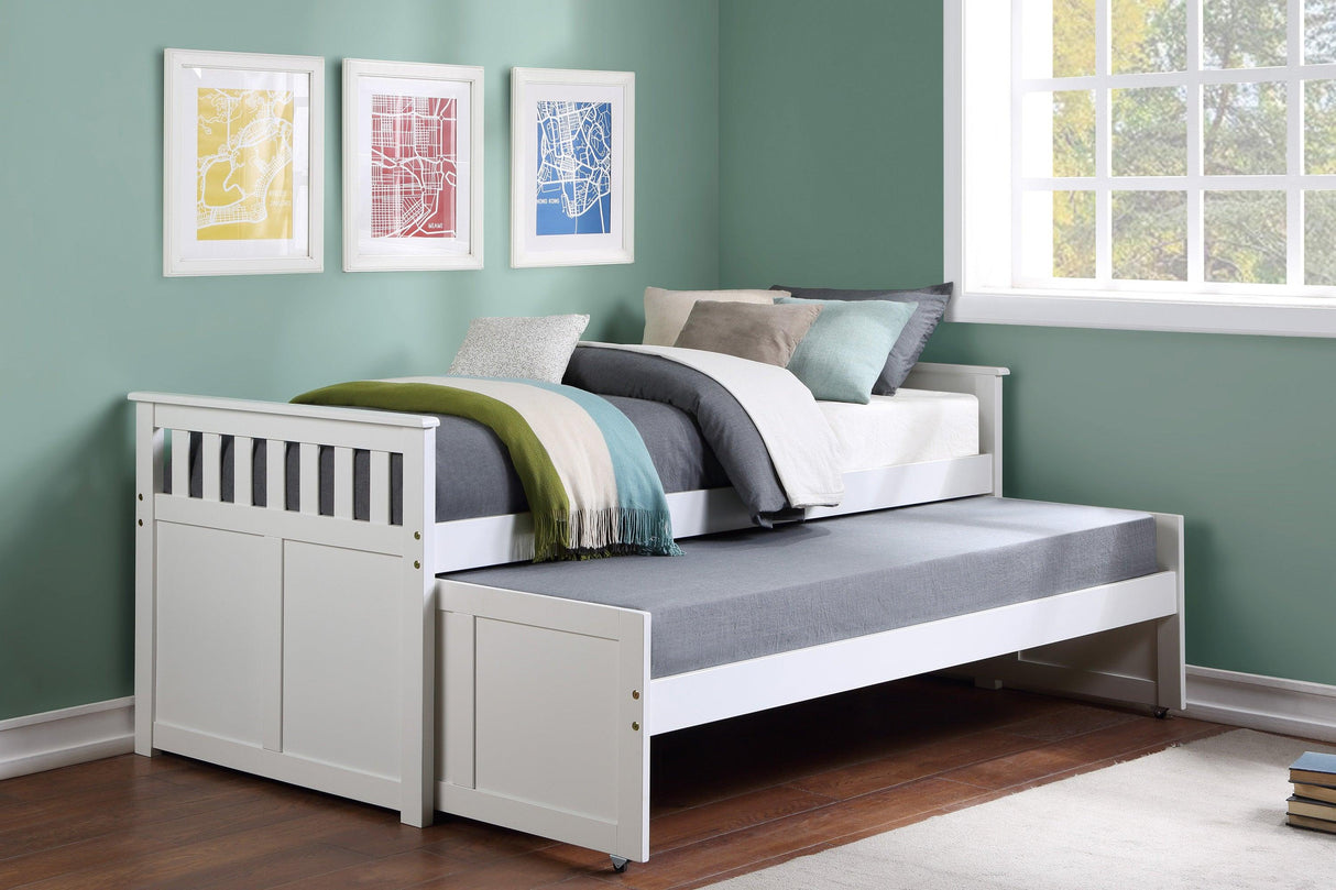 Galen White Twin/Twin Bed by Homelegance at Eve Furniture