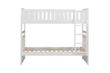 Galen White Twin/Twin Bunk Bed by Homelegance at Eve Furniture