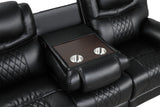 leather sofa recliner set