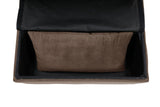 Garrell Brown Velvet Lift Top Storage Bench with Pull-out Bed by Homelegance at Eve Furniture
