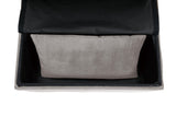Garrell Brownish Gray Velvet Lift Top Storage Bench with Pull-out Bed by Homelegance at Eve Furniture