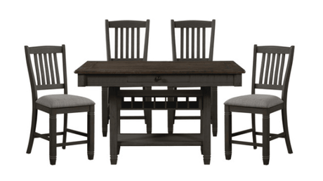 Granby Antique Black Counter Height Table by Homelegance at Eve Furniture
