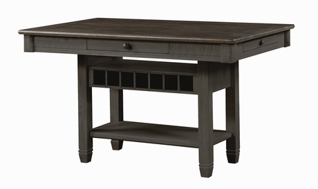 Granby Antique Black Counter Height Table by Homelegance at Eve Furniture