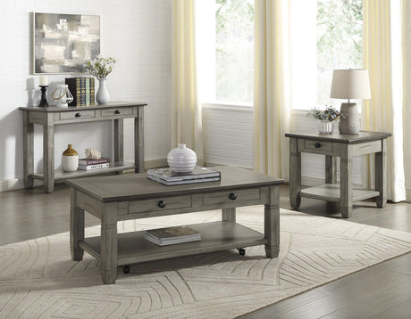 Granby Antique Gray Cocktail Table by Homelegance at Eve Furniture
