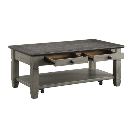 Granby Antique Gray Cocktail Table by Homelegance at Eve Furniture