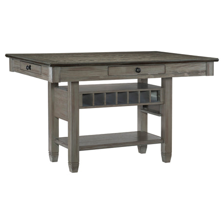 Granby Antique Gray Counter Height Table by Homelegance at Eve Furniture